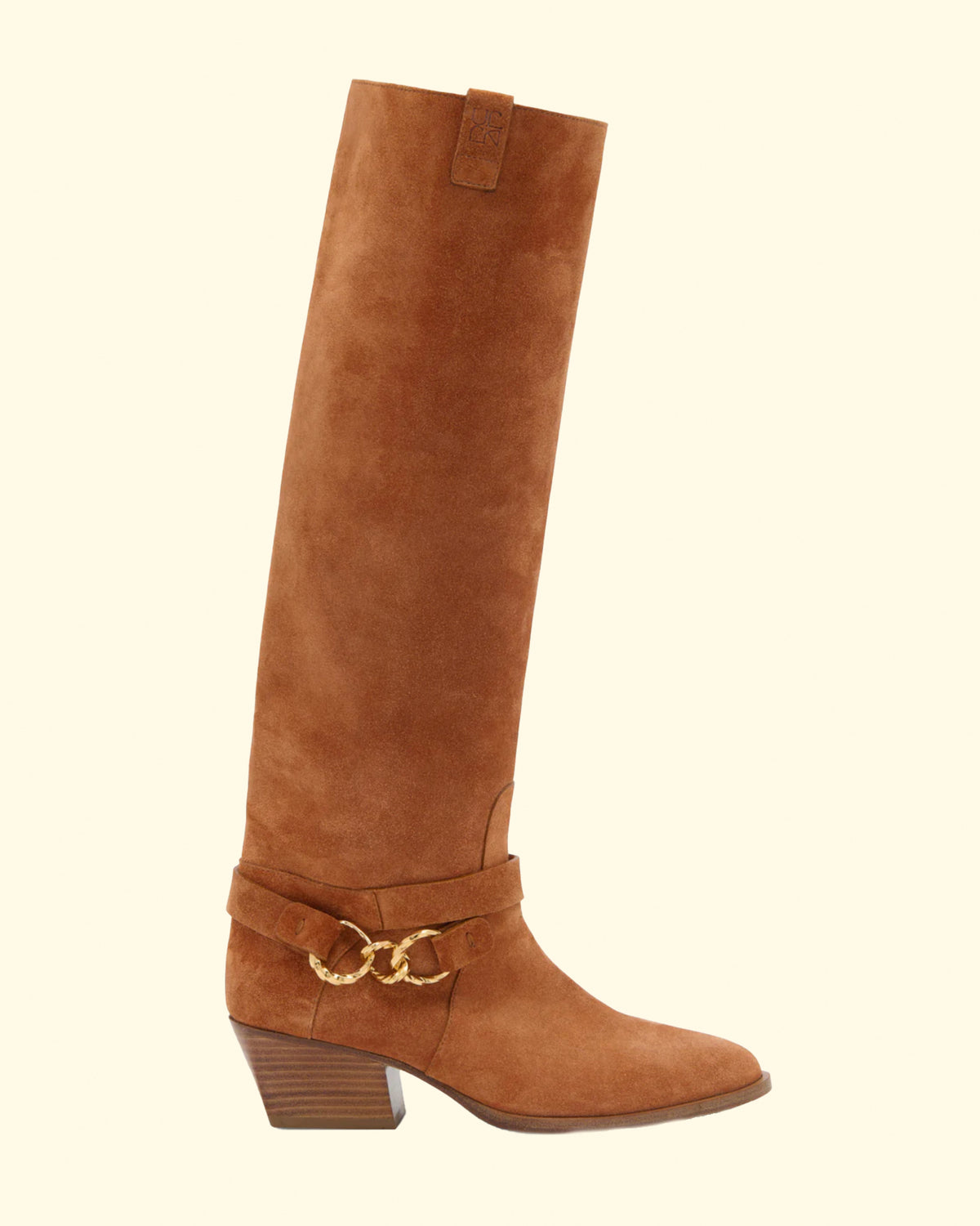 Calf Cowboy Boot | Light Pastel Brown