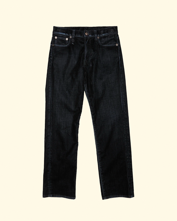 Romeo Jean | Flocked Black