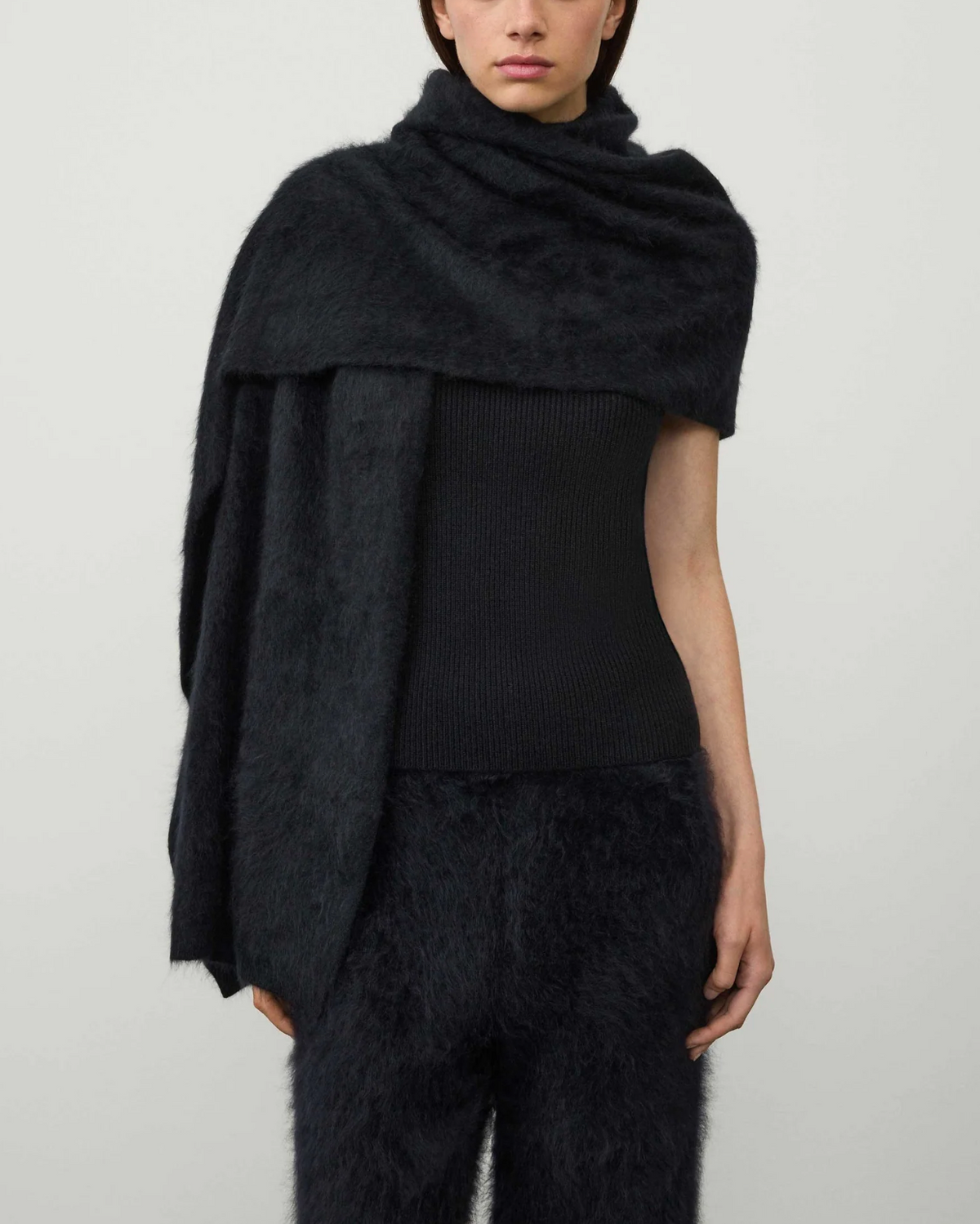 Brushed Scarf | Black