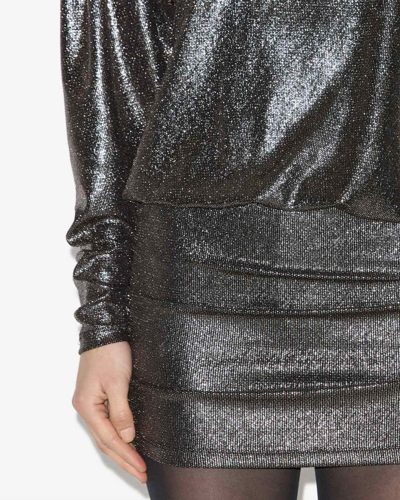 Britany Dress | Metallic