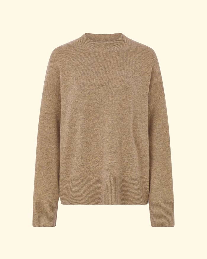 Norway Oversize Crew Neck | Camel