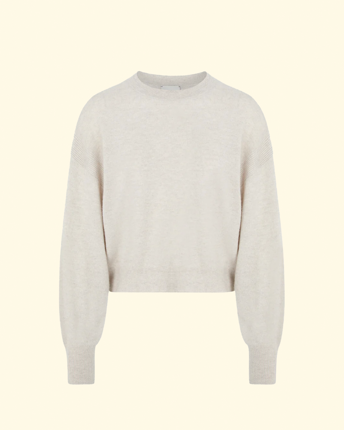 Modena Round Neck Sweater | Light Beige