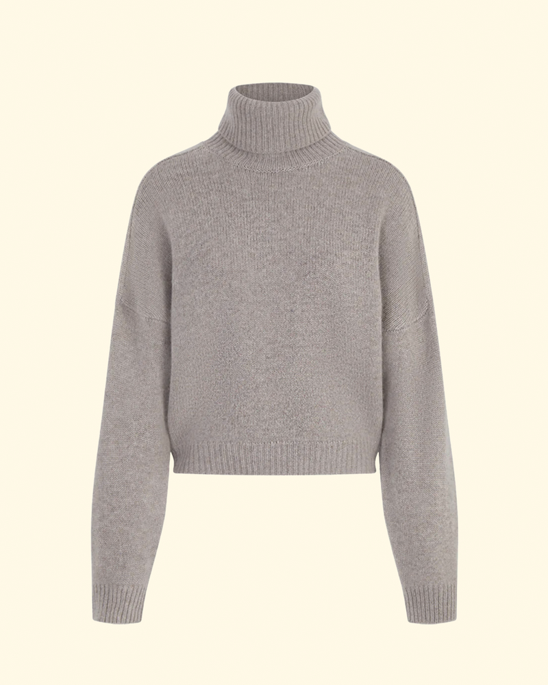 Bangkok High Neck Sweater | Taupe