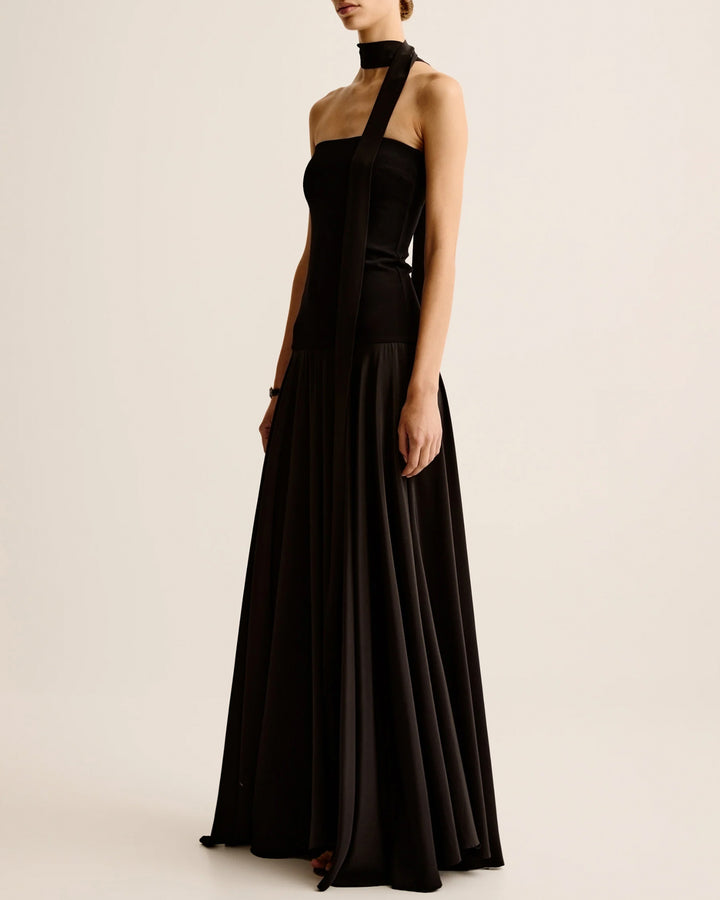 Lili Strapless Dress | Black