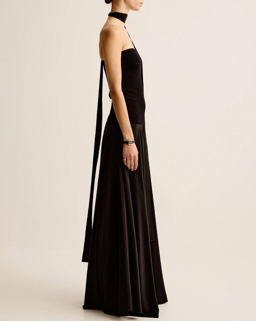 Lili Strapless Dress | Black