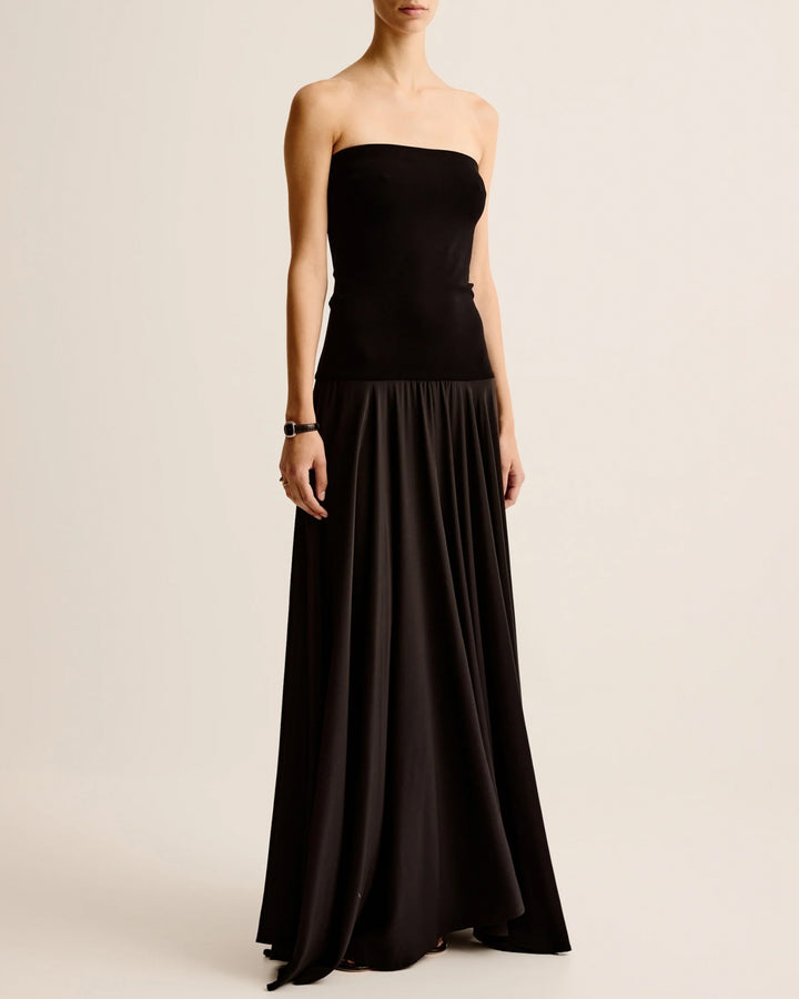 Lili Strapless Dress | Black