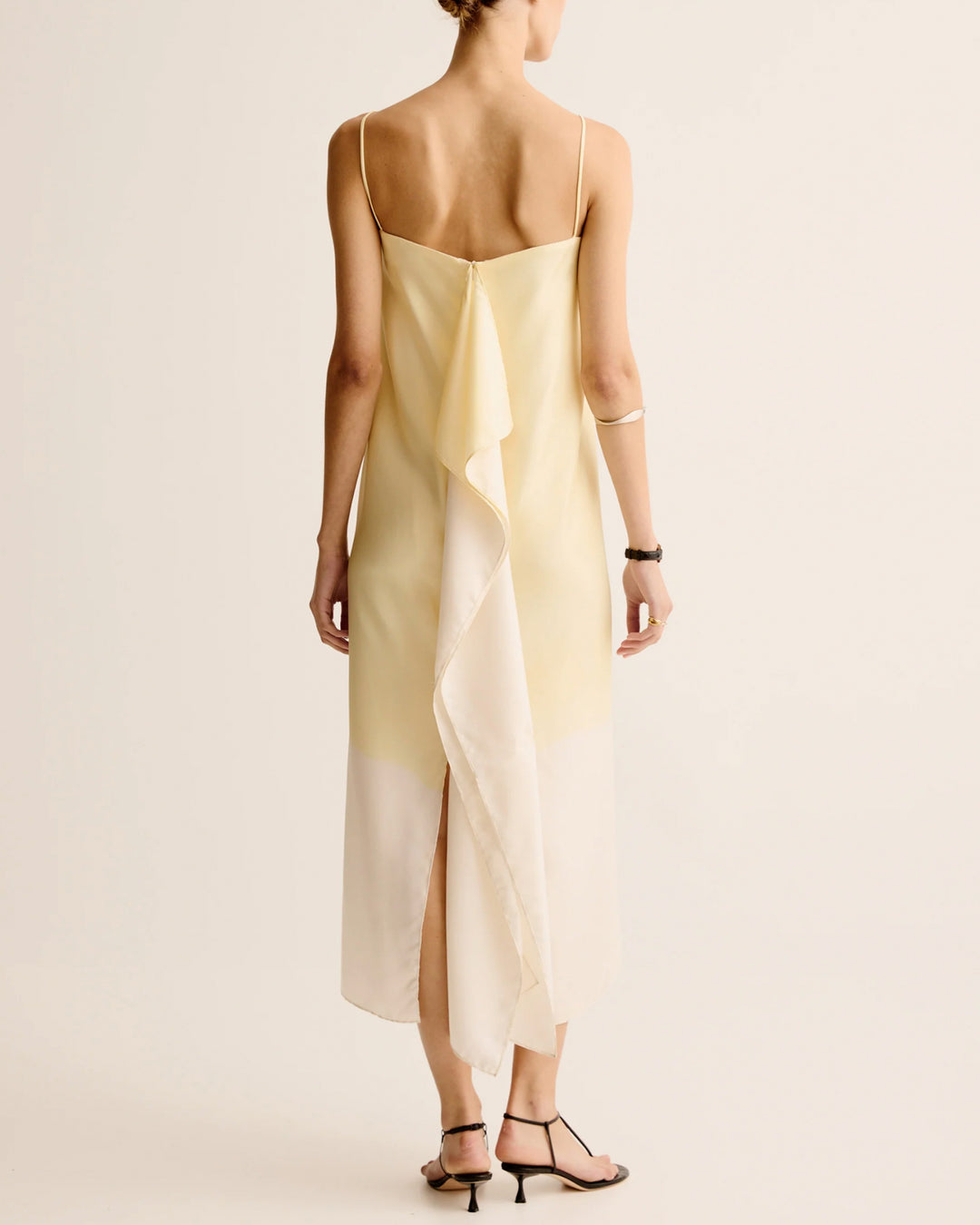 Optimista Silk Bias Dress | Lemon Citrus