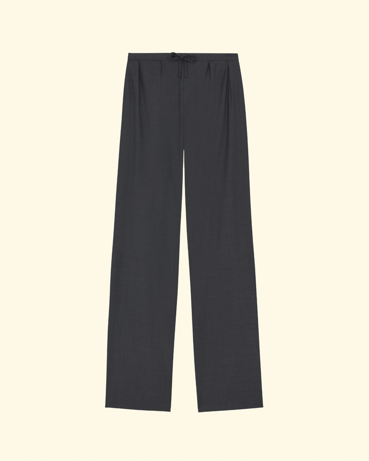 Cove Elastic Waistband Pants | Black Melange