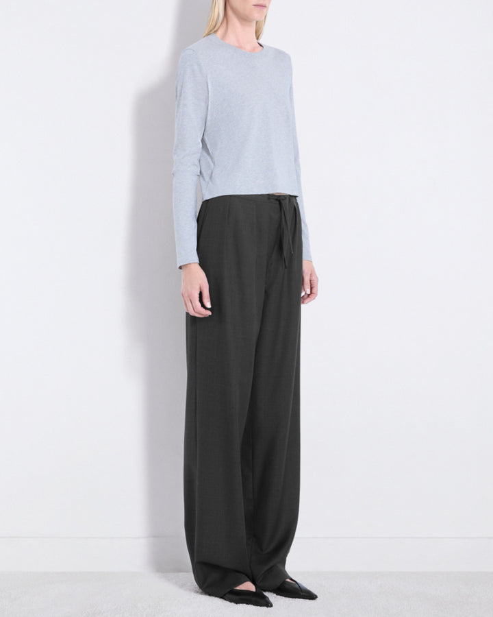 Cove Elastic Waistband Pants | Black Melange