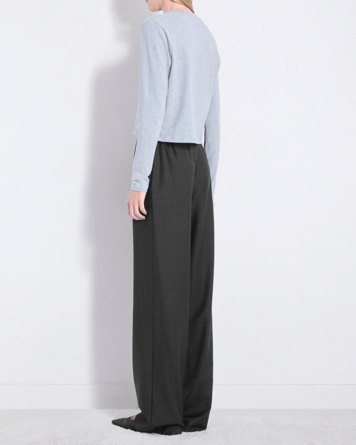 Cove Elastic Waistband Pants | Black Melange