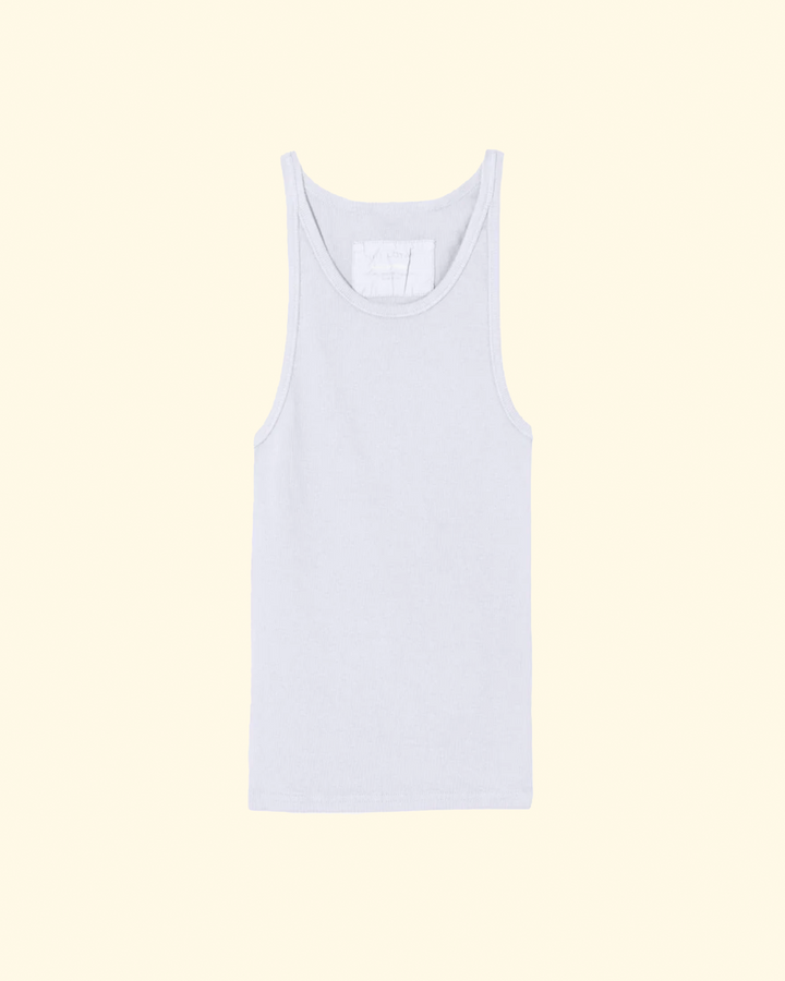 Jennifer Rib Tank | White