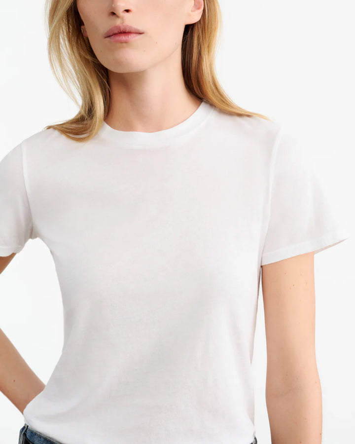 Mariela Crewneck Tee | White