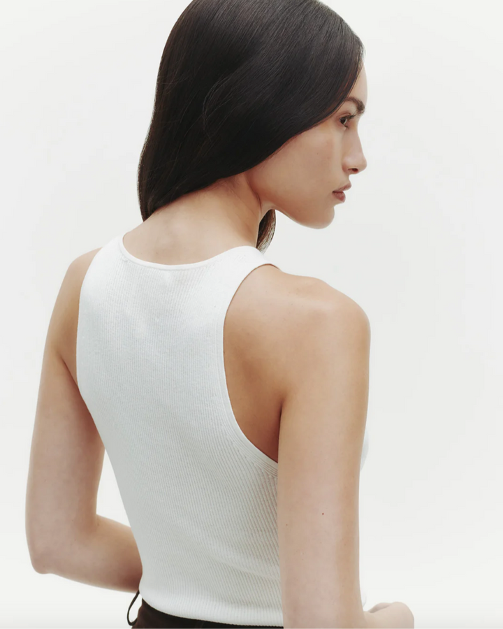 PREORDER Harbor Tank | Ivory Cotton Silk