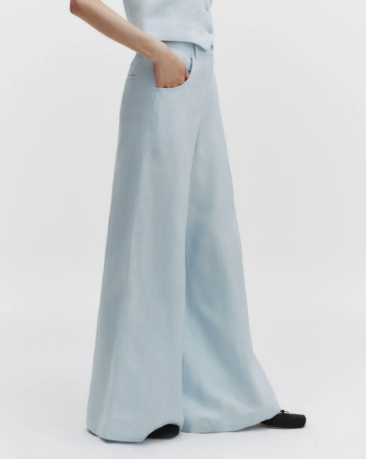 PREORDER Dees Trouser | Linen Ice Melt