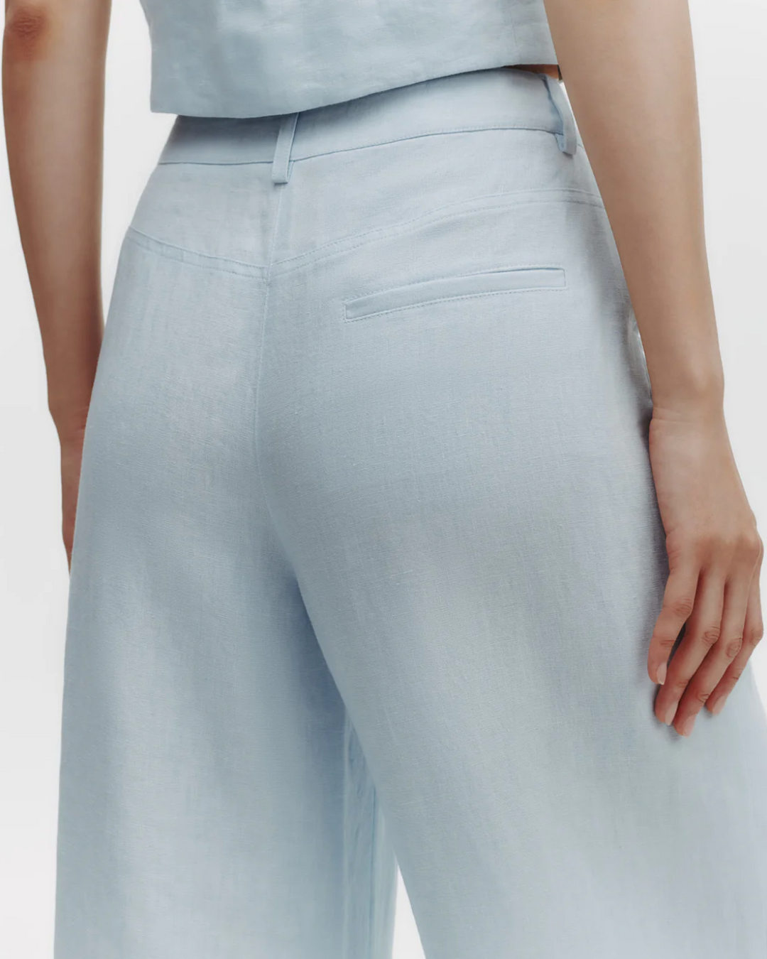 PREORDER Dees Trouser | Linen Ice Melt
