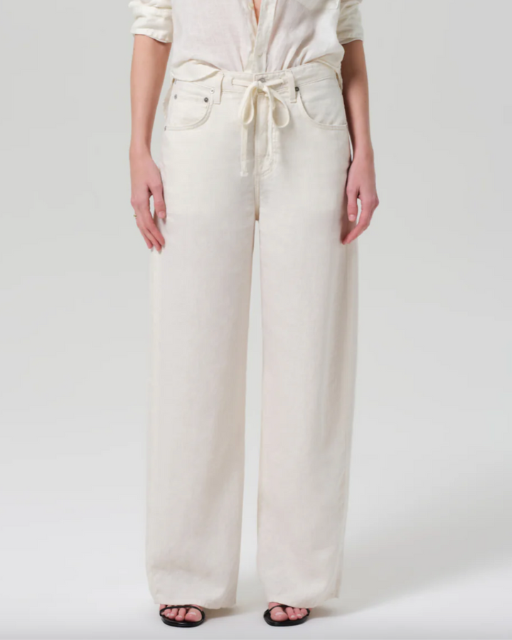 Brynn Drawstring Trouser | Vanilla