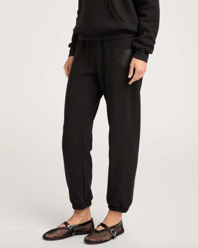 Heart Sweatpants | Black
