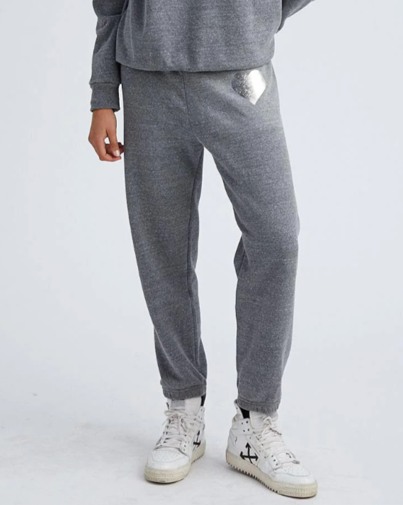 Heart Sweatpants | Heather Grey