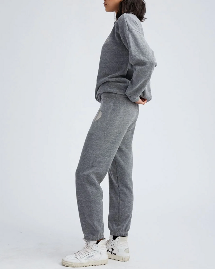Heart Sweatpants | Heather Grey