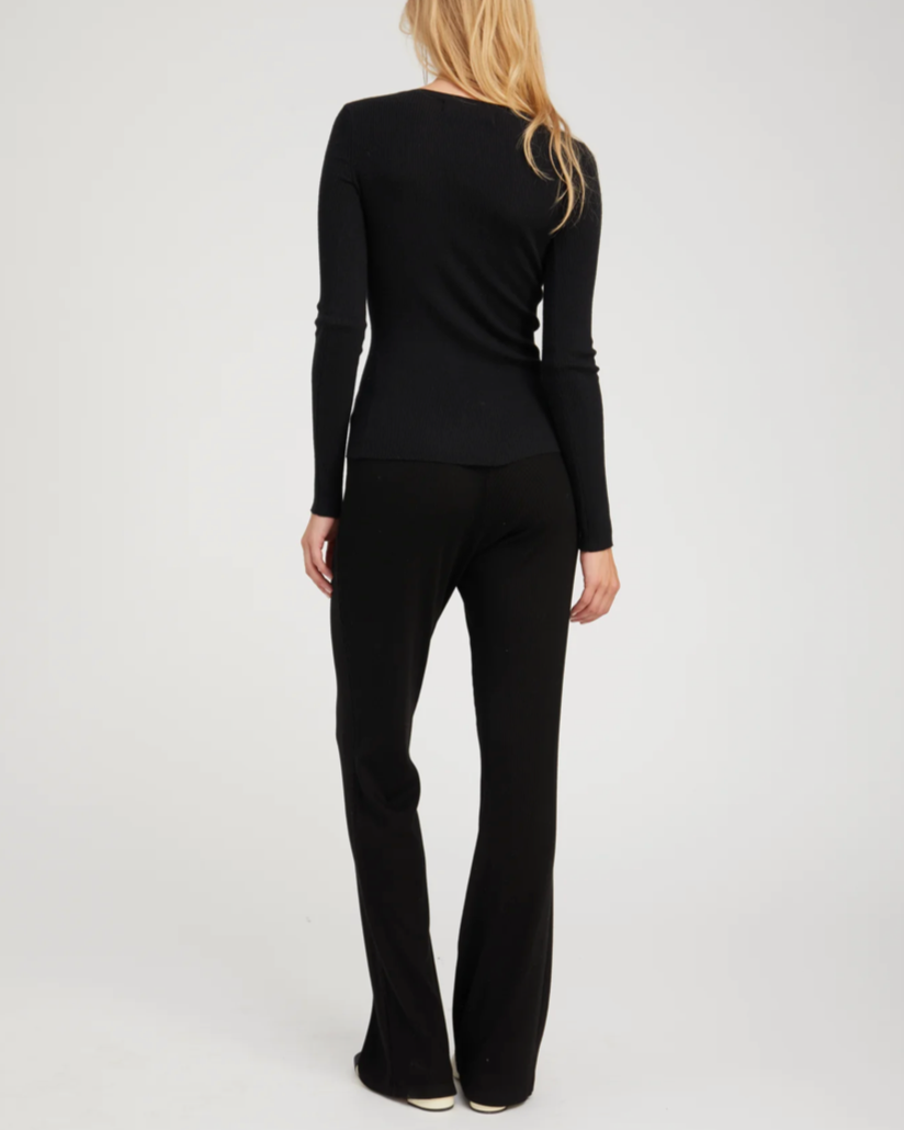 Long Sleeve Baby Tee | Black