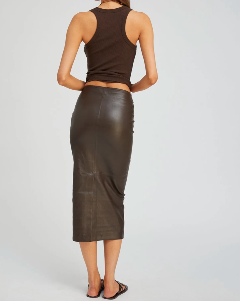 Leather Tube Skirt | Americano