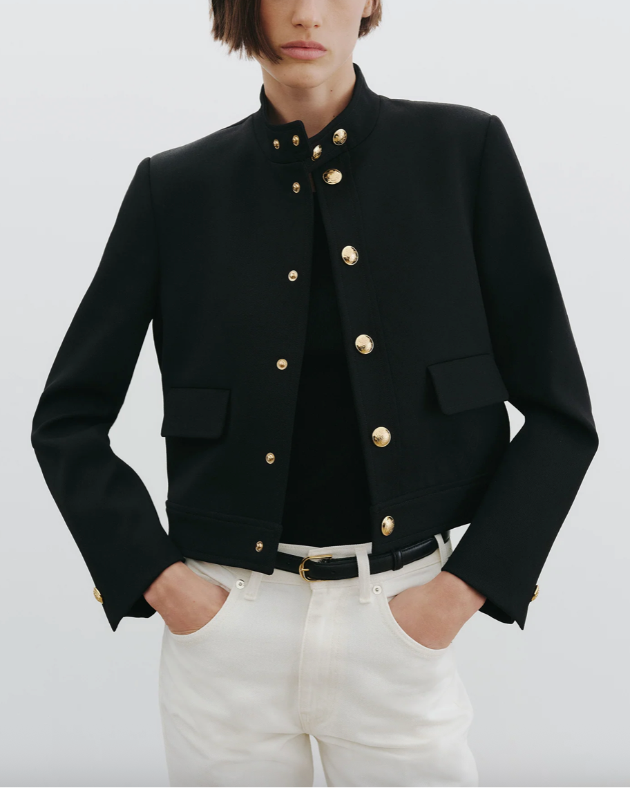 Hadley Cropped Jacket | Black