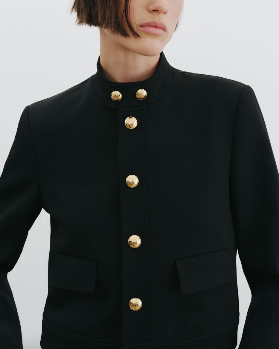 Hadley Cropped Jacket | Black