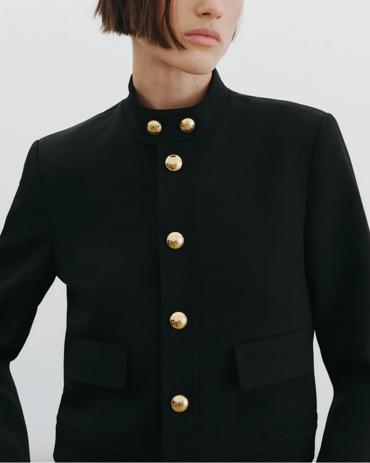 Hadley Cropped Jacket | Black