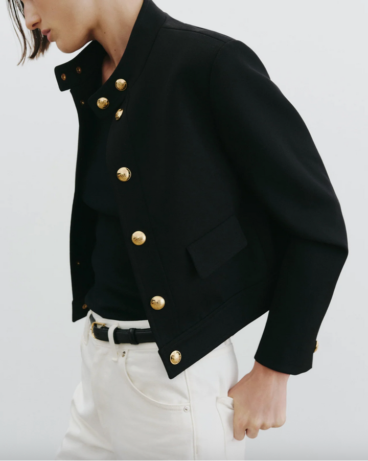 Hadley Cropped Jacket | Black