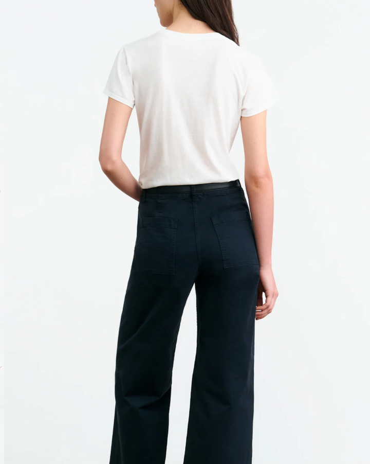 Lana Crewneck Tee | White