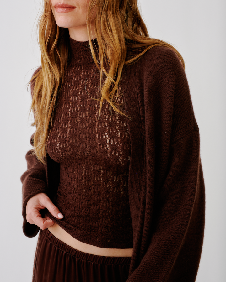 Toma Slouchy Duster W/ Braid Detail | Cinnabar