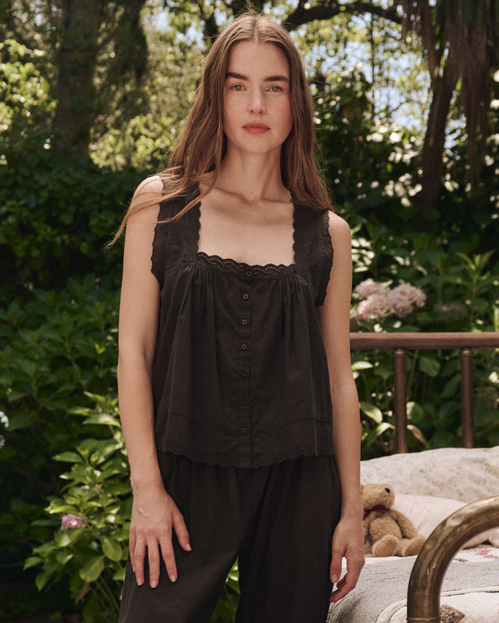 The Eyelet Tank | Black