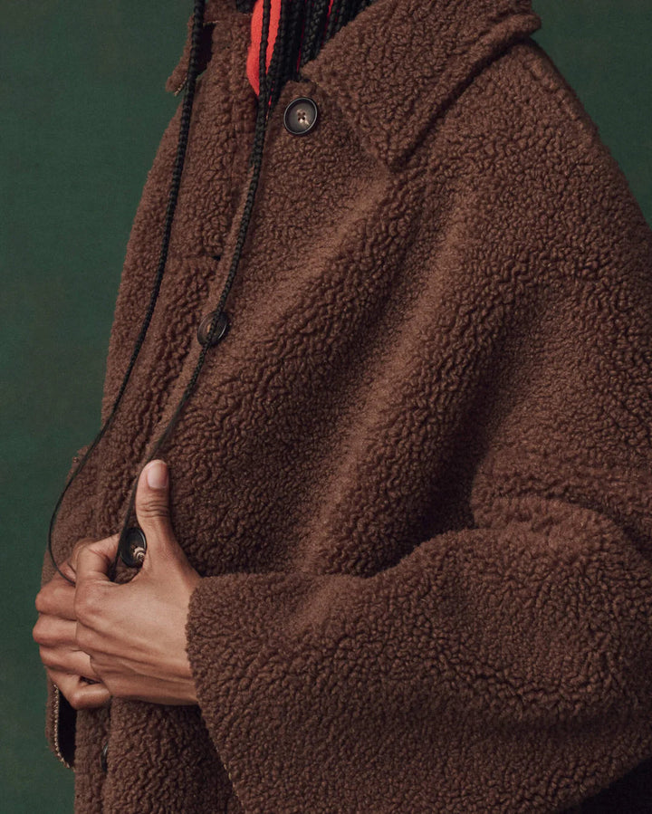 The Plush Car Coat | Chocolate
