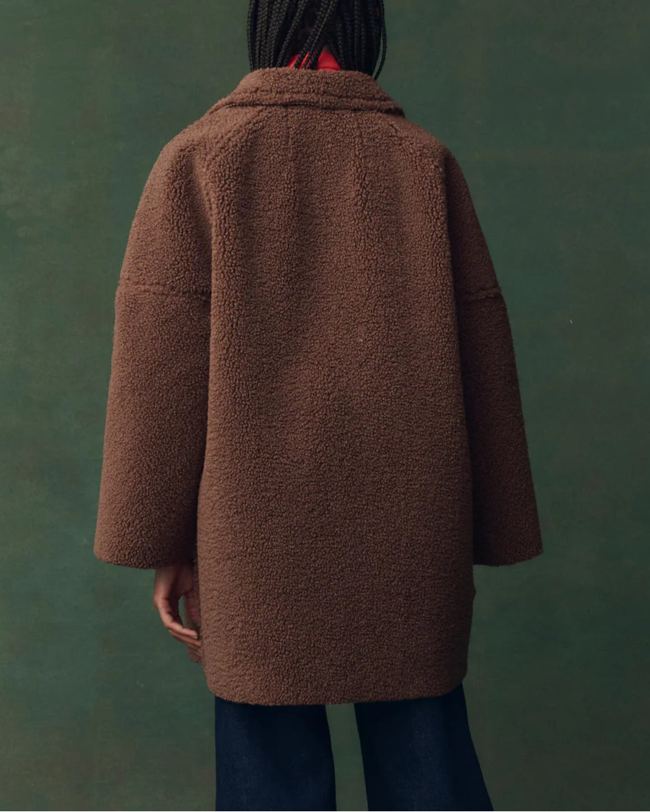 The Plush Car Coat | Chocolate