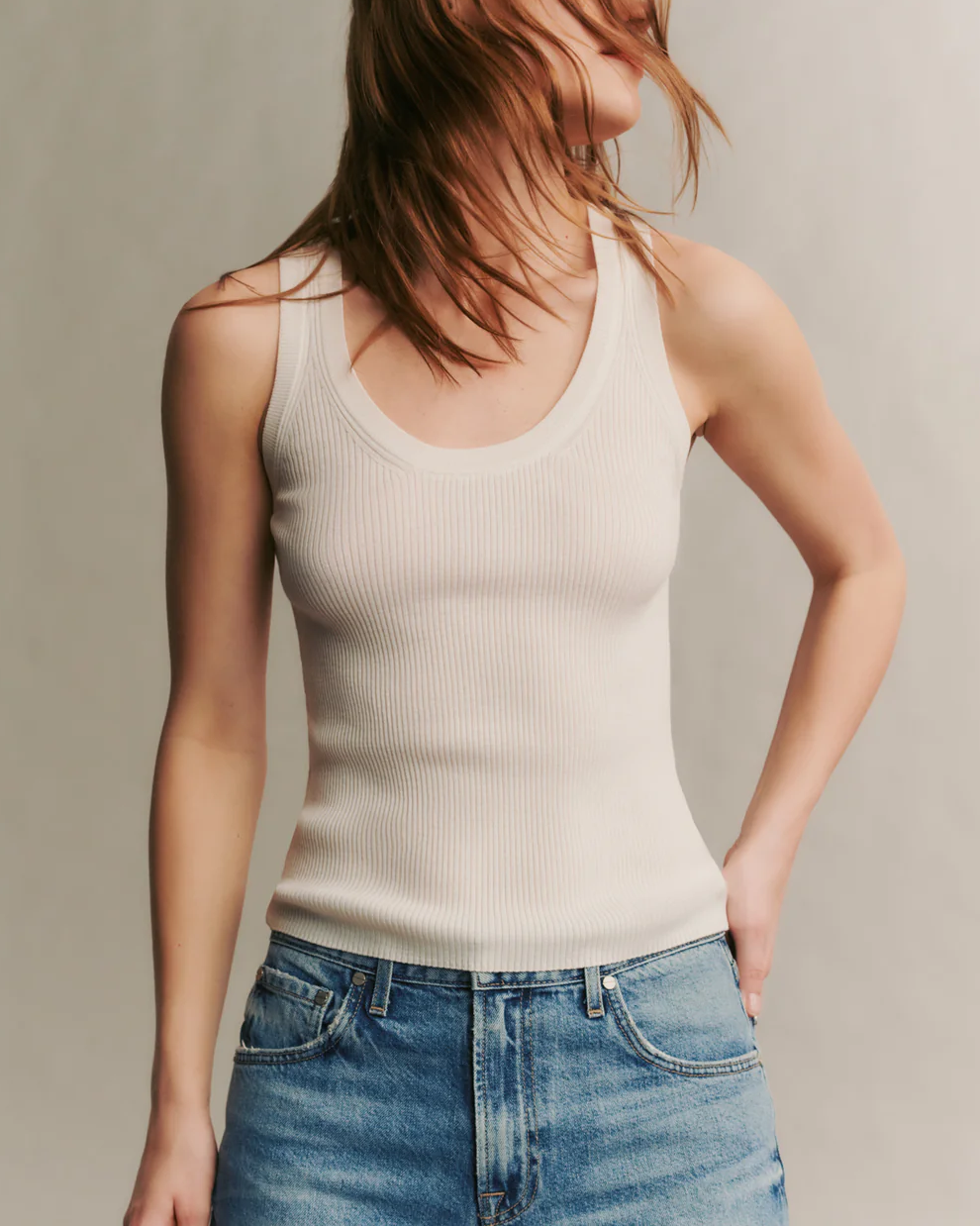 Knit Tank | Ivory