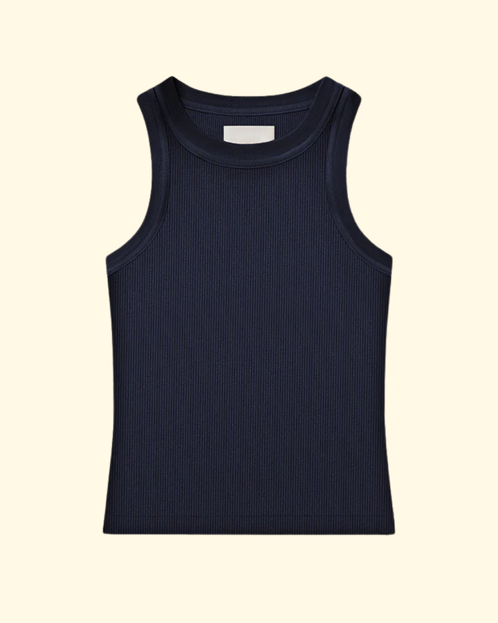 Isabel Rib Tank | Navy