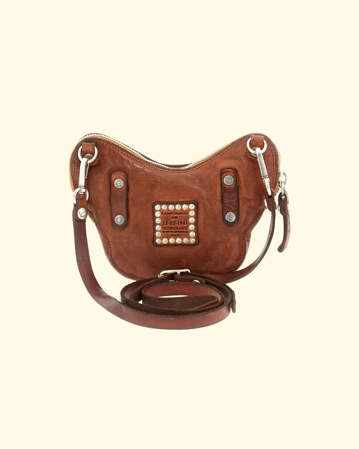 Diamente Crossbody Bag | Cognac Leather