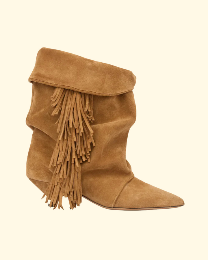 Edrik Fringes Boot | Cognac