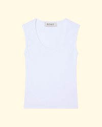 Rib Tank Top | Optic White