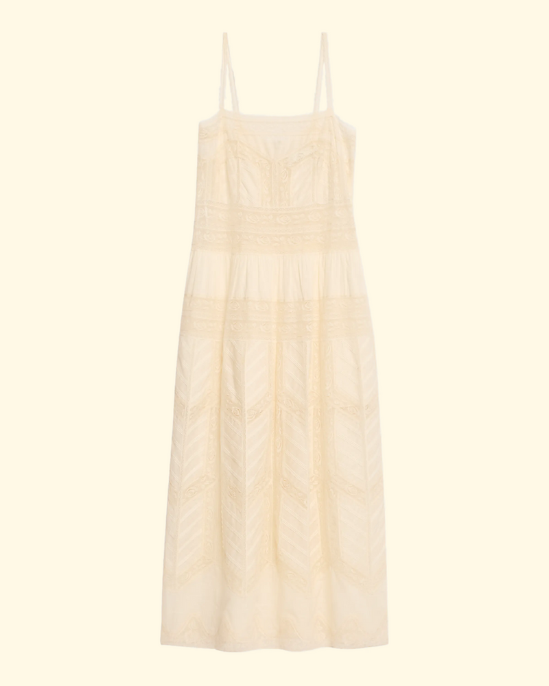 Acacia Lace Trim Slip Dress | Tea