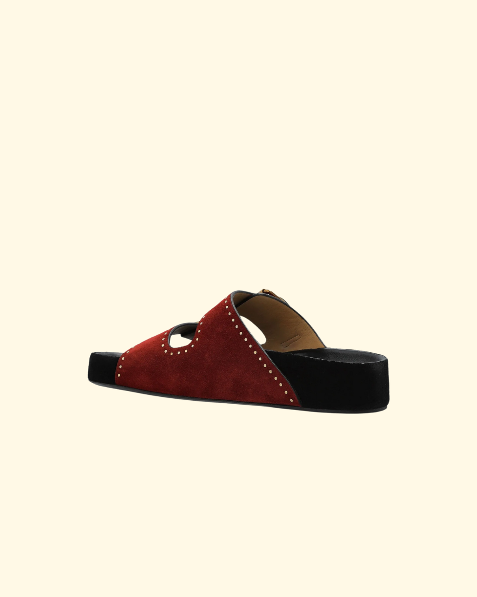 Lennyo Sandal | Burgandy