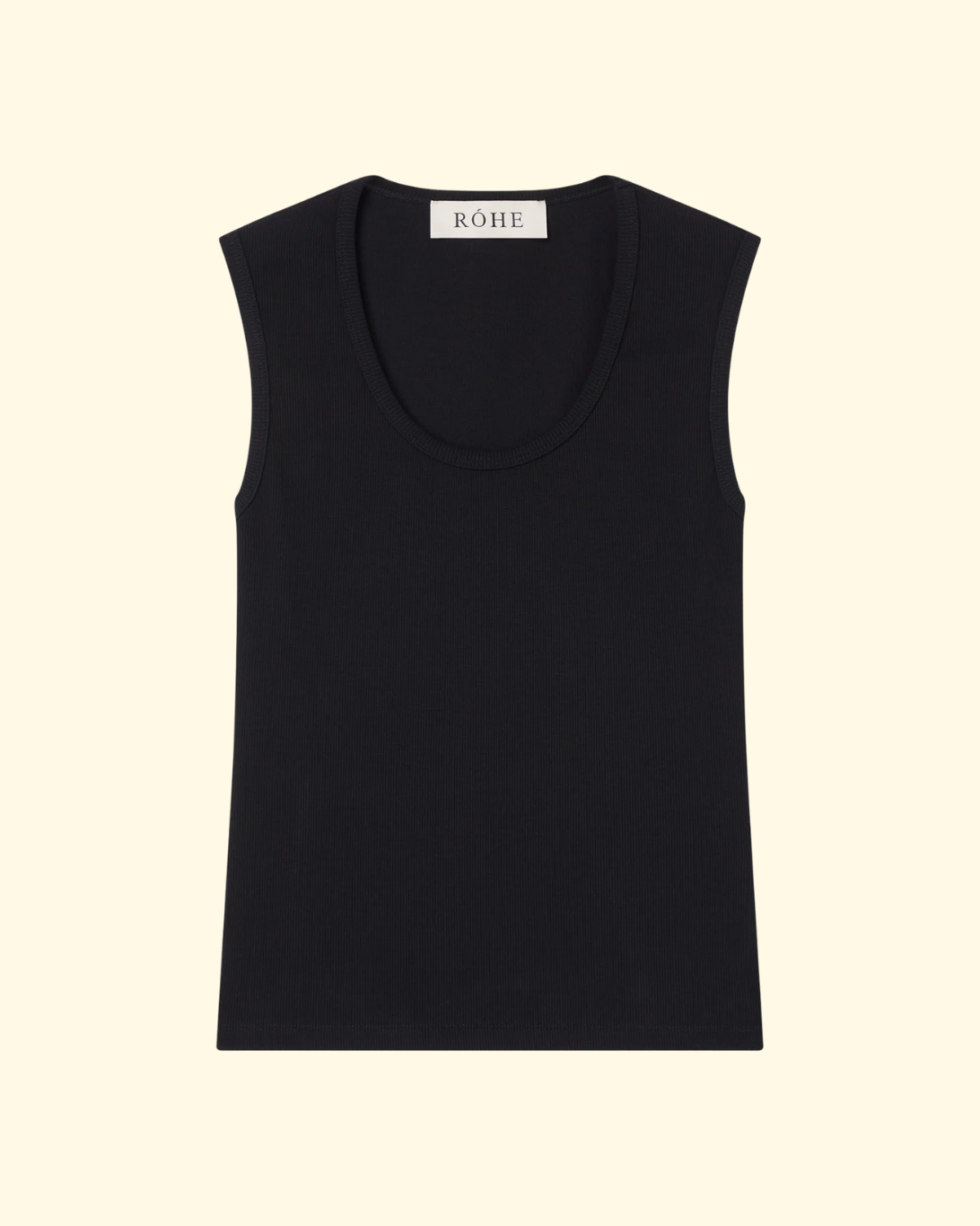 Rib Tank Top | Black