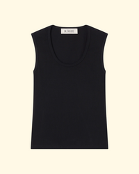 Rib Tank Top | Black