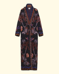 The Sacred Forest Jacquard Coat | Notte