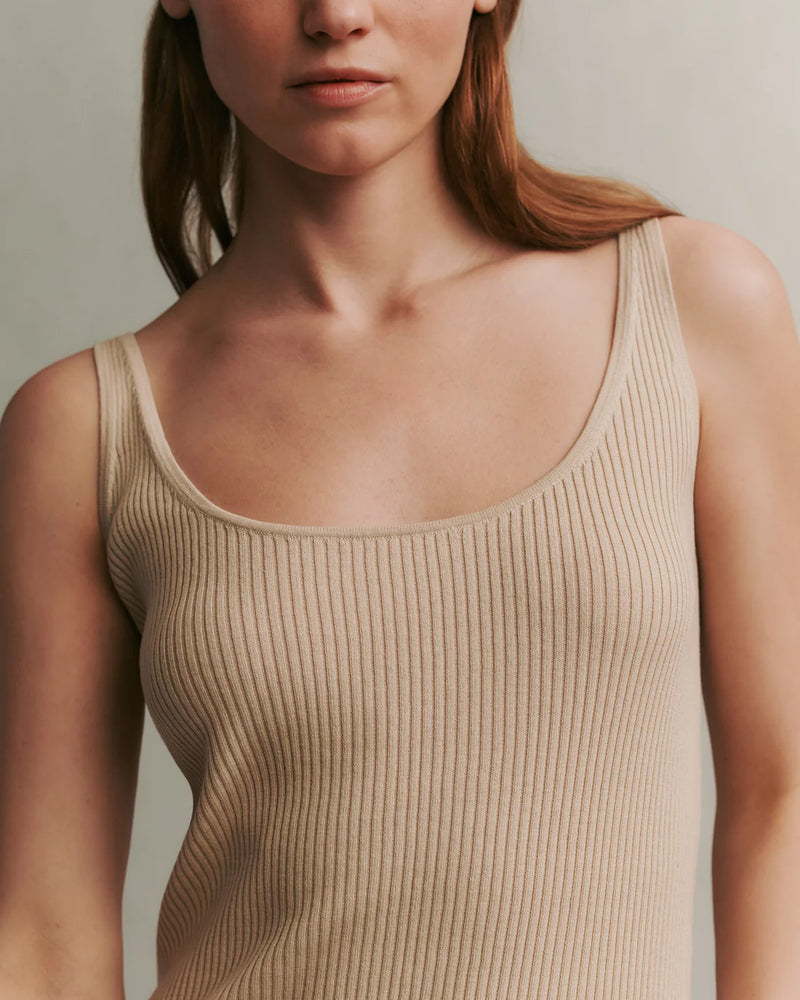 Knit Tank | Wheat