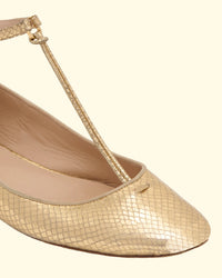 Louise Mary Jane Ballet Flat | Gold