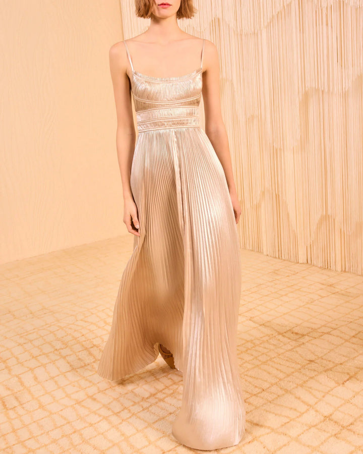 The Reine Pleated Gown | Opal