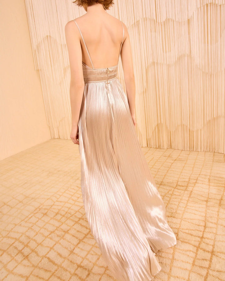 The Reine Pleated Gown | Opal