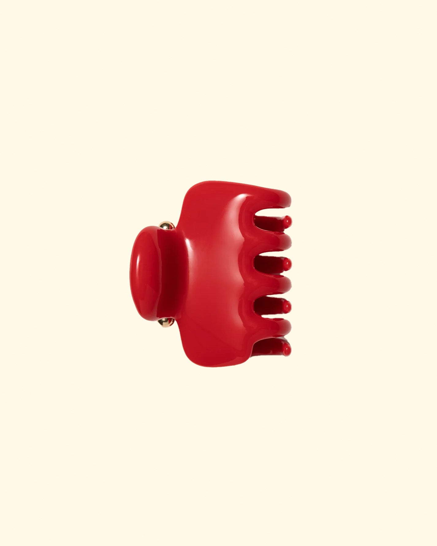 【新品未使用】UNDO ヘアクリップ　ボルドー　ワインレッド　赤　No.4 2