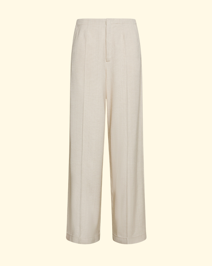 Wool Flat Front Pant | Dune